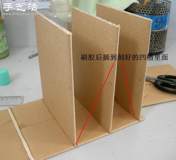 硬纸板废物利用DIY精致收纳柜(图10)