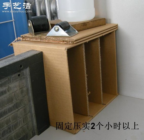硬纸板废物利用DIY精致收纳柜(图12)