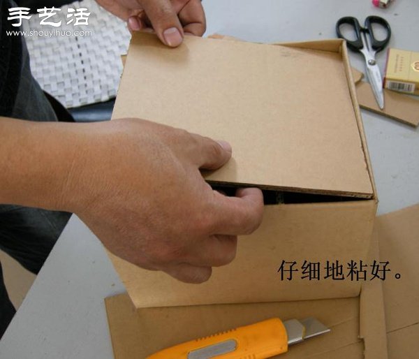 硬纸板废物利用DIY精致收纳柜(图18)