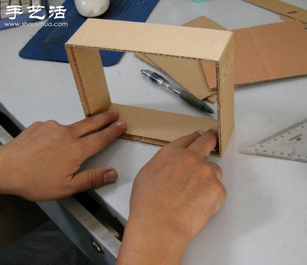 硬纸板废物利用DIY精致收纳柜(图22)