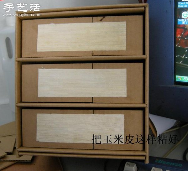 硬纸板废物利用DIY精致收纳柜(图30)