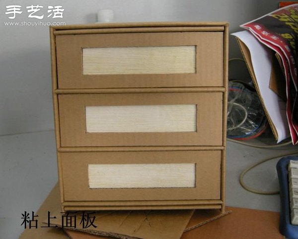 硬纸板废物利用DIY精致收纳柜(图33)