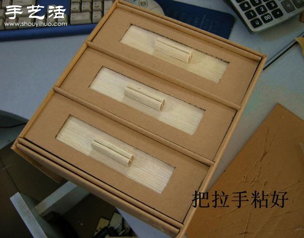 硬纸板废物利用DIY精致收纳柜(图36)