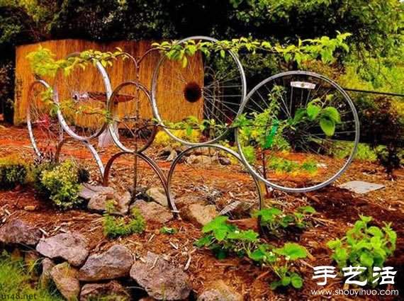 废弃自行车变废为宝手工DIY家居用品(图4)