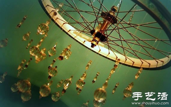 废弃自行车变废为宝手工DIY家居用品 - 诺云双维造物网