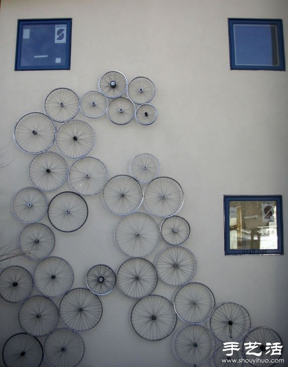 废弃自行车变废为宝手工DIY家居用品(图2)