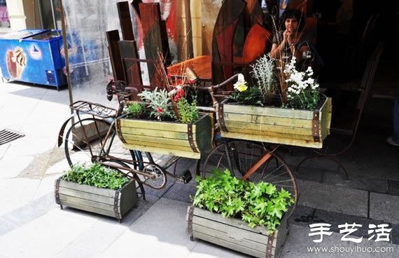 废弃自行车变废为宝手工DIY家居用品(图18)