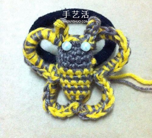 每日勤劳采蜜忙!毛线蜜蜂的钩针编织方法(图11) 每日勤劳采蜜忙!毛线蜜蜂的钩针编织方法(图11)