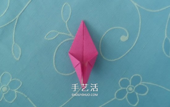 儿童折纸桃子的教程 简单小桃子怎么折图解(图5)