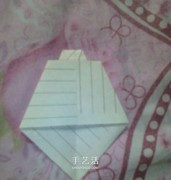 儿童手工折纸领带折法 简单小领带折叠方法(图8)