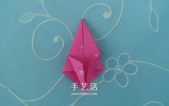 儿童折纸桃子的教程 简单小桃子怎么折图解(图4)