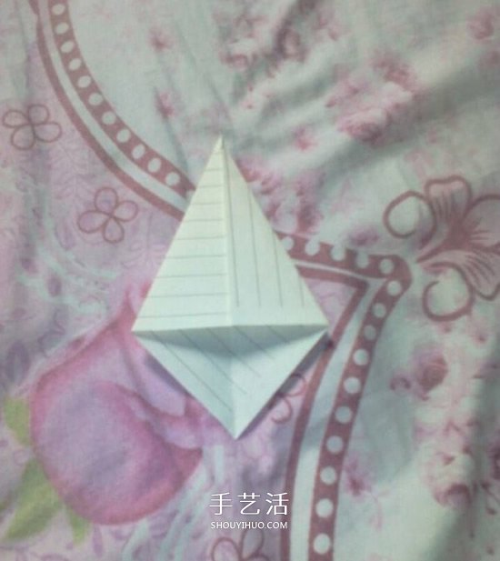 儿童手工折纸领带折法 简单小领带折叠方法(图3)