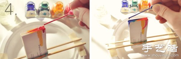 绚烂染色名片手工制作(图3)