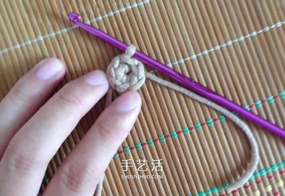 毛线收纳篮怎么编织 钩针编织圆形收纳筐图解(图2) 毛线收纳篮怎么编织 钩针编织圆形收纳筐图解(图2)
