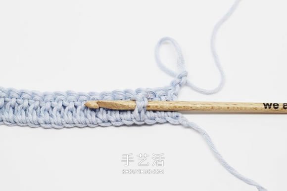 基本钩针罗纹针的钩法图解 帽子手袋都能用上(图3) 基本钩针罗纹针的钩法图解 帽子手袋都能用上(图3)