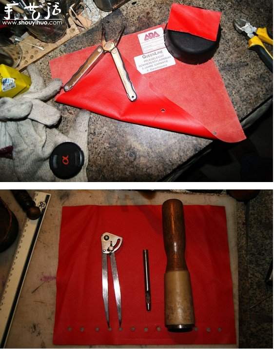 废弃大铁茶杯手工DIY漂亮手提包的教程(图3)