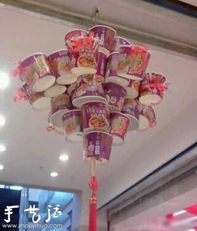 桶装方便面的包装盒DIY吊饰 - 诺云双维造物网