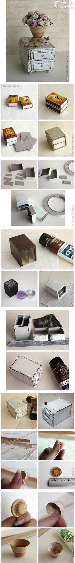 火柴盒废物利用DIY饰品的教程(图2)