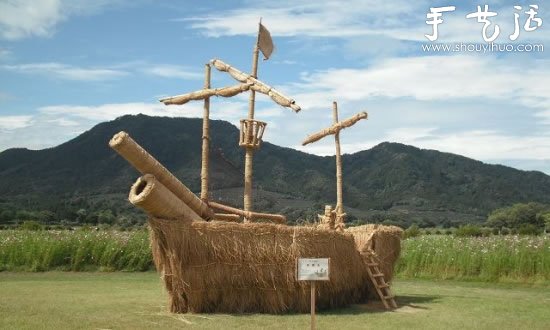 秸秆变废为宝 DIY各种趣味雕塑(图6)