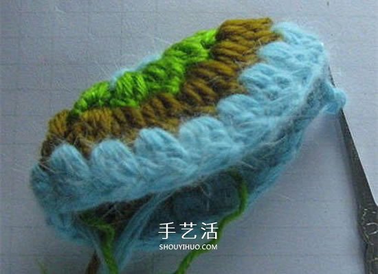 钩针编织小乌龟的方法 手工乌龟玩偶的编法(图6)