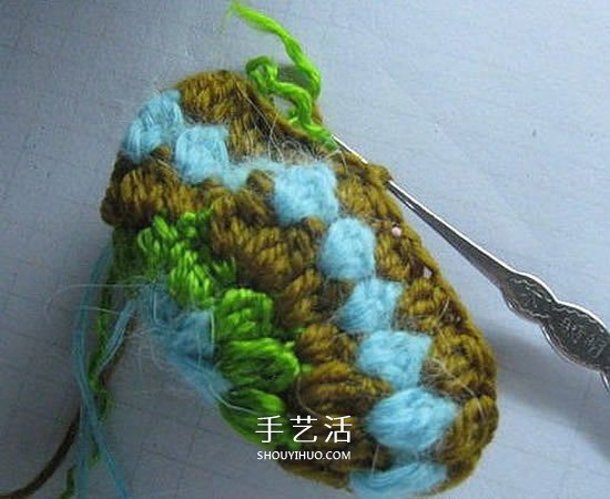 钩针编织小乌龟的方法 手工乌龟玩偶的编法(图7)