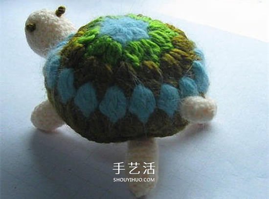 钩针编织小乌龟的方法 手工乌龟玩偶的编法(图14)