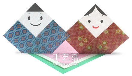 纸娃娃的折法图解教程 折纸娃娃的制作方法(图1)