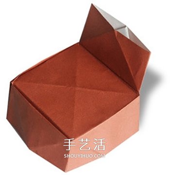 简单沙发的折法图解 幼儿折纸单人沙发的方法(图1)