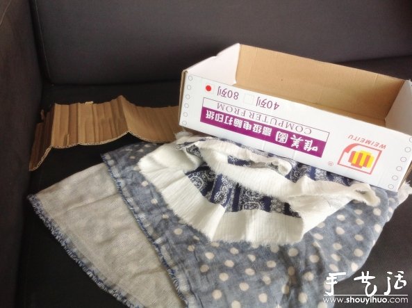 硬纸板手工DIY小凳子的教程(图2)