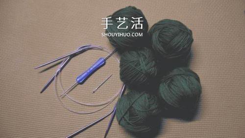 手工毛线编织单肩挎包的方法图解教程(图1)