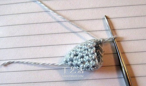 年年有余幸福年！钩针编织可爱小鱼的步骤图(图4)