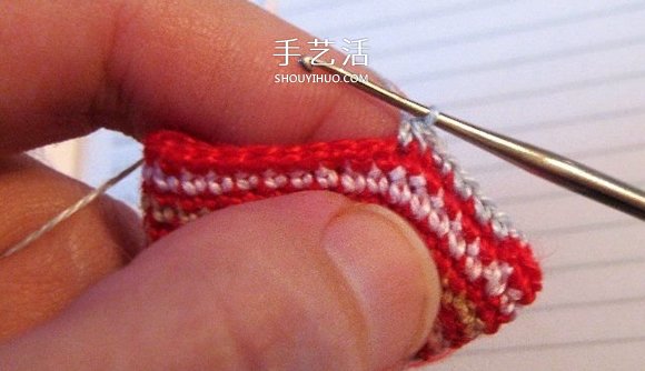年年有余幸福年！钩针编织可爱小鱼的步骤图(图11)