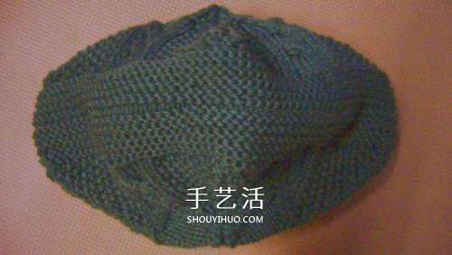手工毛线编织单肩挎包的方法图解教程(图12)
