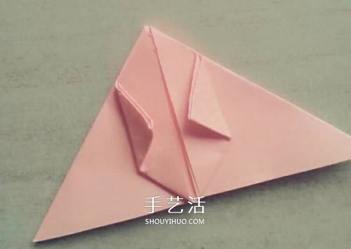 带翅膀气球的折法图解 折纸有翅膀的气球教程(图6)