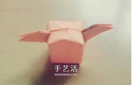 带翅膀气球的折法图解 折纸有翅膀的气球教程(图12)