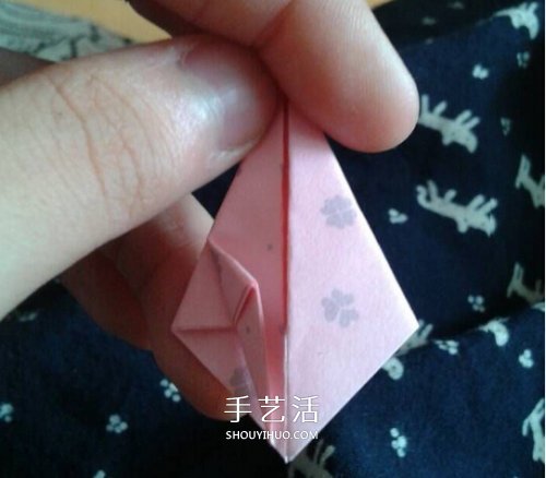 简单又可爱桃子折纸 儿童手工桃子的折法(图3)