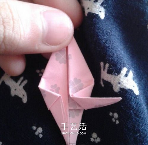 简单又可爱桃子折纸 儿童手工桃子的折法(图4)