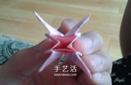 简单又可爱桃子折纸 儿童手工桃子的折法(图5)
