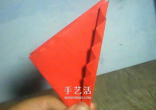 儿童羽毛笔的折法图解 简单折纸羽毛笔教程(图10)