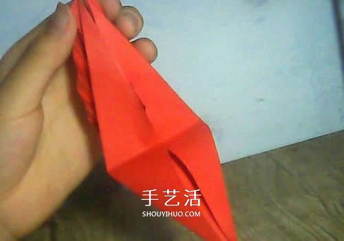 儿童羽毛笔的折法图解 简单折纸羽毛笔教程(图12)