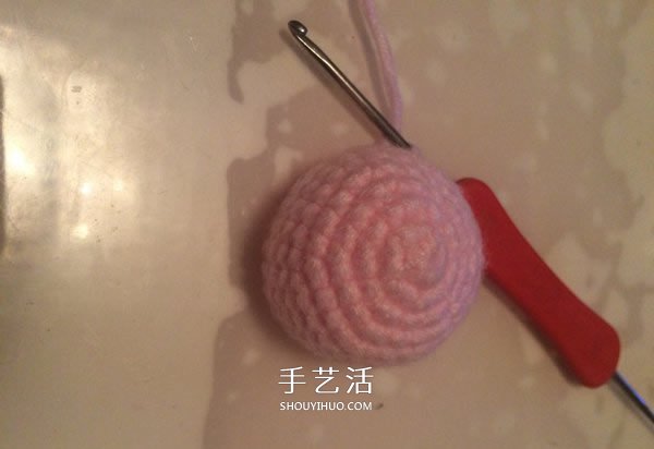 粉嫩鹿头怎么钩图解 钩织可爱小鹿的方法步骤(图5) 粉嫩鹿头怎么钩图解 钩织可爱小鹿的方法步骤(图5)