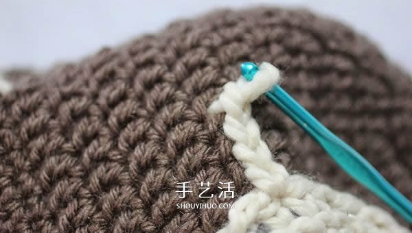 钩针编织儿童飞行员帽子 让孩子实现小小梦想(图8)