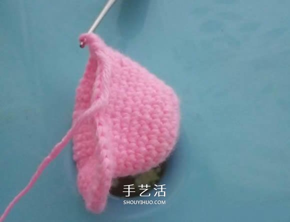 可爱小猪佩奇钩织教程 钩针编织小猪佩奇图解(图2)