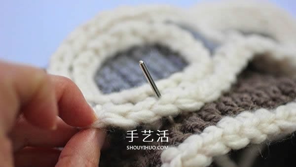 钩针编织儿童飞行员帽子 让孩子实现小小梦想(图7)