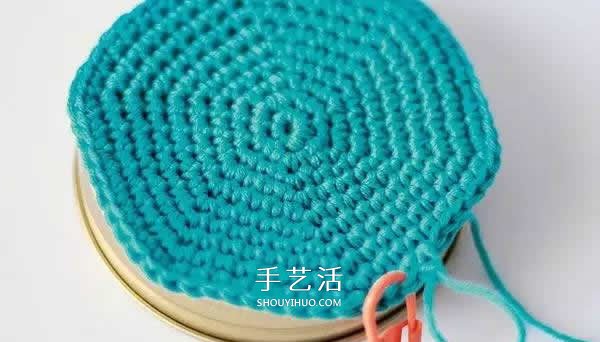 有爱的钩针编织！把玻璃罐做成卡通娃娃储物罐(图3)