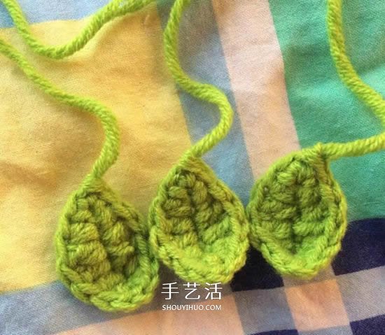 钩织草莓包包的方法 宝宝可爱草莓包的钩法(图8)