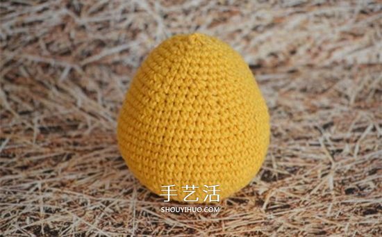 毛绒小鸡玩偶钩法图解 钩织可爱小鸡的方法(图7) 毛绒小鸡玩偶钩法图解 钩织可爱小鸡的方法(图7)