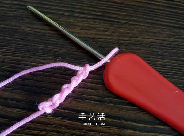 精美花样图案钩织方法 换线多色花样钩法(图3)