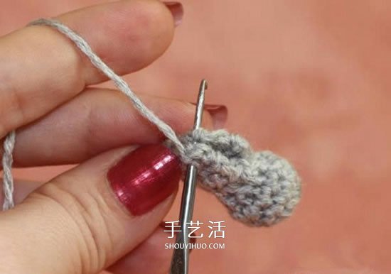 钩织蜻蜓的钩法图解 可用作衣物上的漂亮装饰(图6)