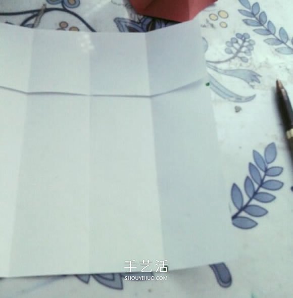简单高脚杯的折法图解 折纸红酒杯的方法教程(图5)